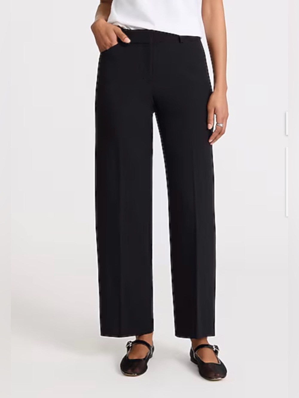 Express Editor Stretch Mid Rise
Slim Trouser Pant, Size: 8R, Color: Black, NWT